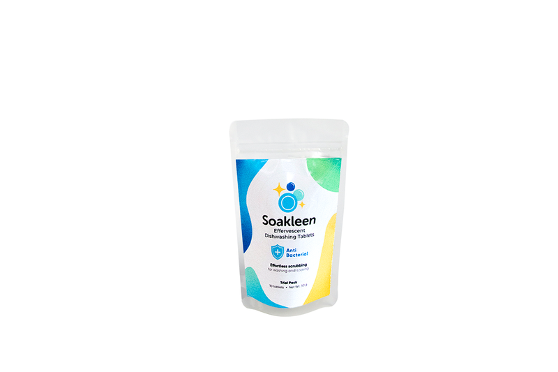 Soakleen Dishwashing Tablet - Antibacterial Variant - Trial Pack