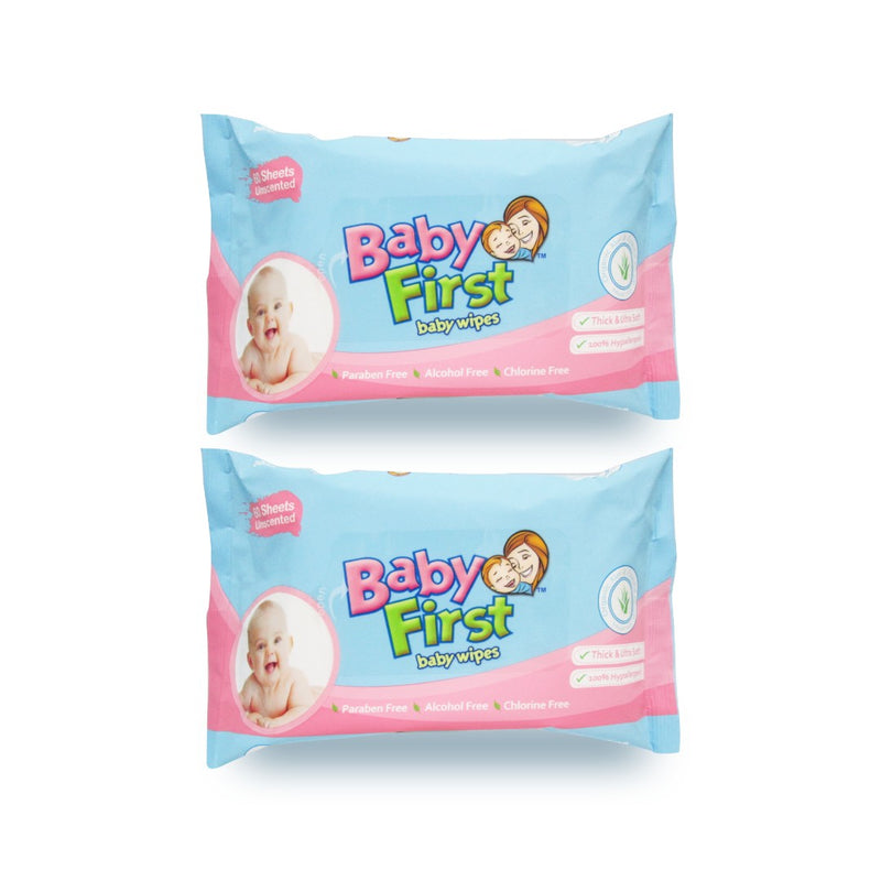 Baby First Baby Wipes 60s (Pack of 2)