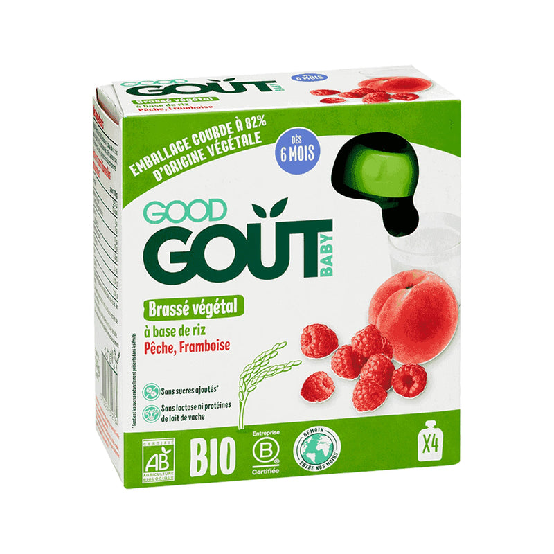 Good Goût  - Rice Milk, Peach, Raspberry Non-Dairy 4x85g