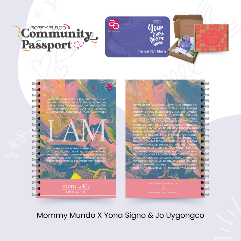NEW! The Mommy Mundo Community Passport + Journey Box (with complimentary Mom 24/7 Planner 2024) Pre-Order