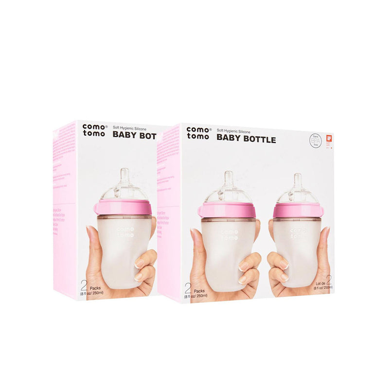 Bundle of 4 250ml Silicone Baby Bottle