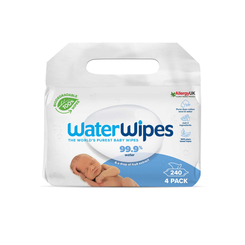WaterWipes 4x60pk Bio (240 wipes)