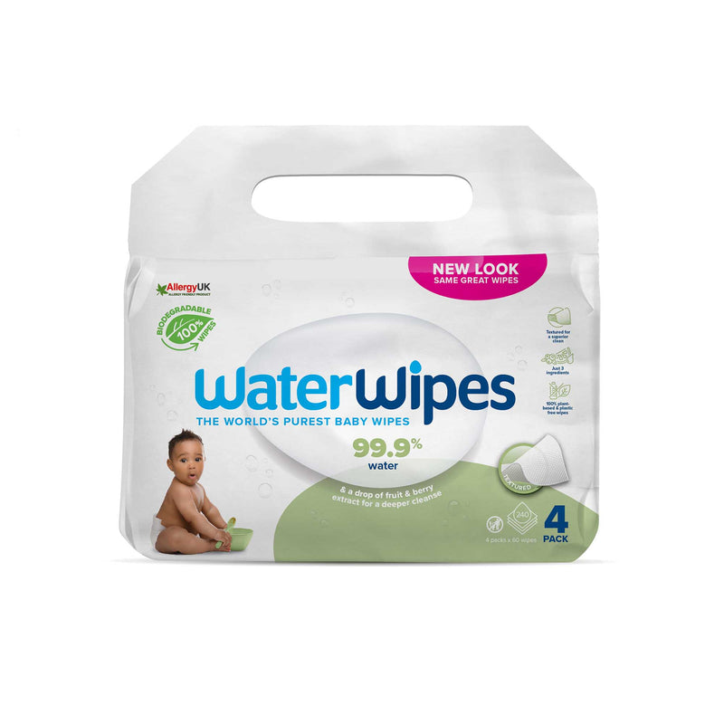 WaterWipes Soapberry 4x60pk Bio (240 wipes)