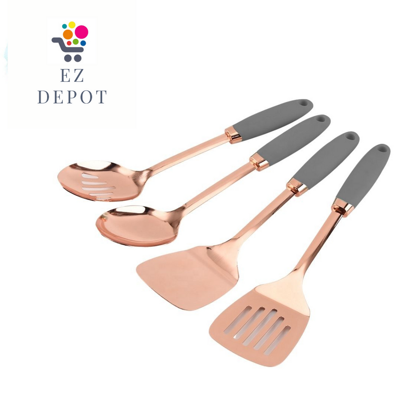 4pc Copper plated Stainless Steel Kitchen Utensils
