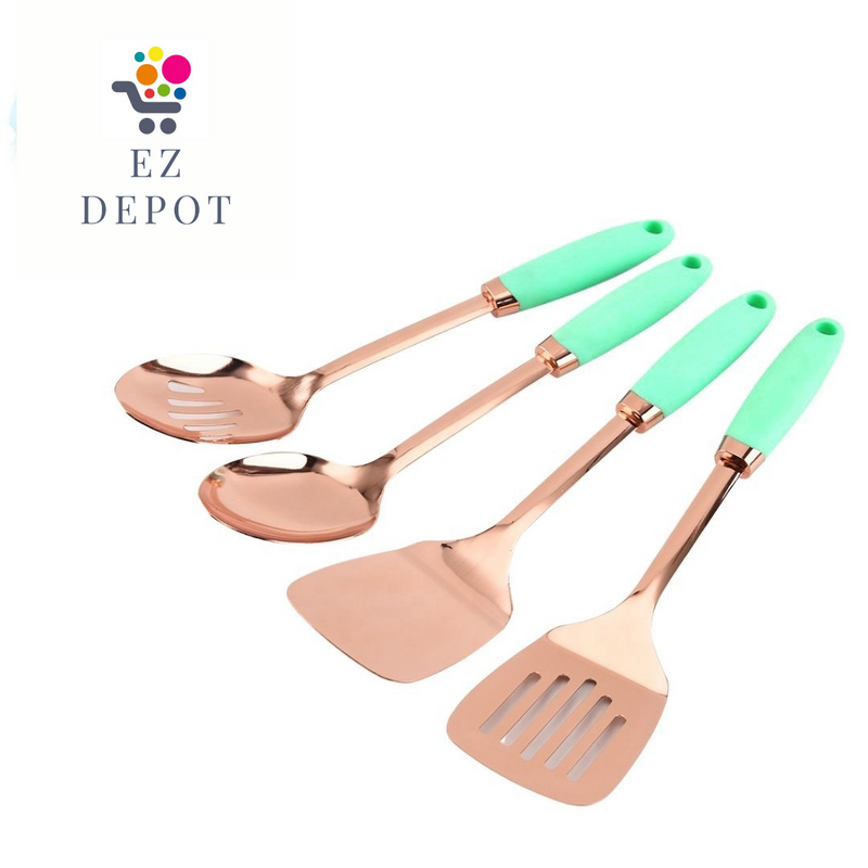 4pc Copper plated Stainless Steel Kitchen Utensils