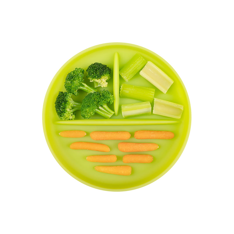 Silicone Divided Suction Plate Kiwi