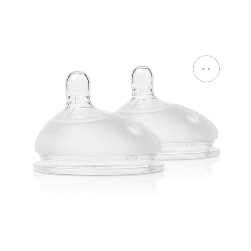 GentleBottle Silicone Replacement Nipple (2-pack) Slow Flow (0-3M)