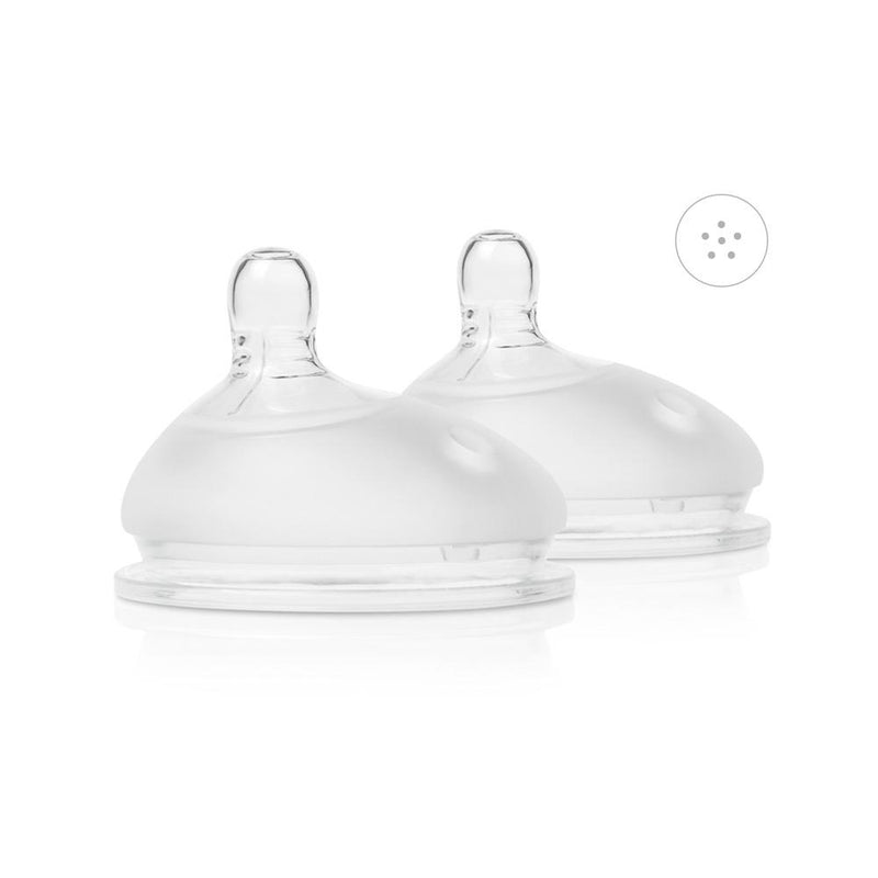 GentleBottle Silicone Replacement Nipple (2-pack) Fast Flow (6M+)