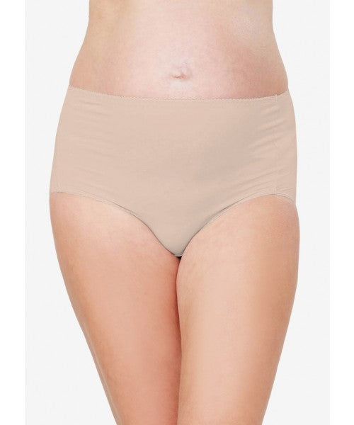 Antibacterial High Rise Brief (2 pack) Nude