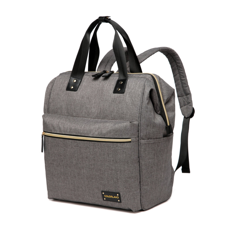 Colorland BP124-C Zara Baby Changing Backpack Heather Grey