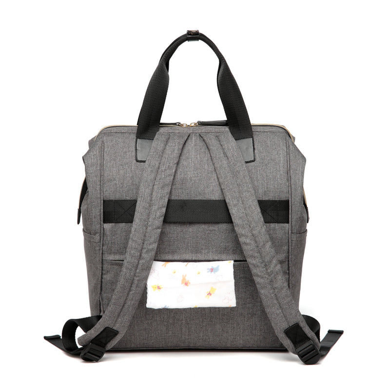 Colorland BP124-C Zara Baby Changing Backpack Heather Grey