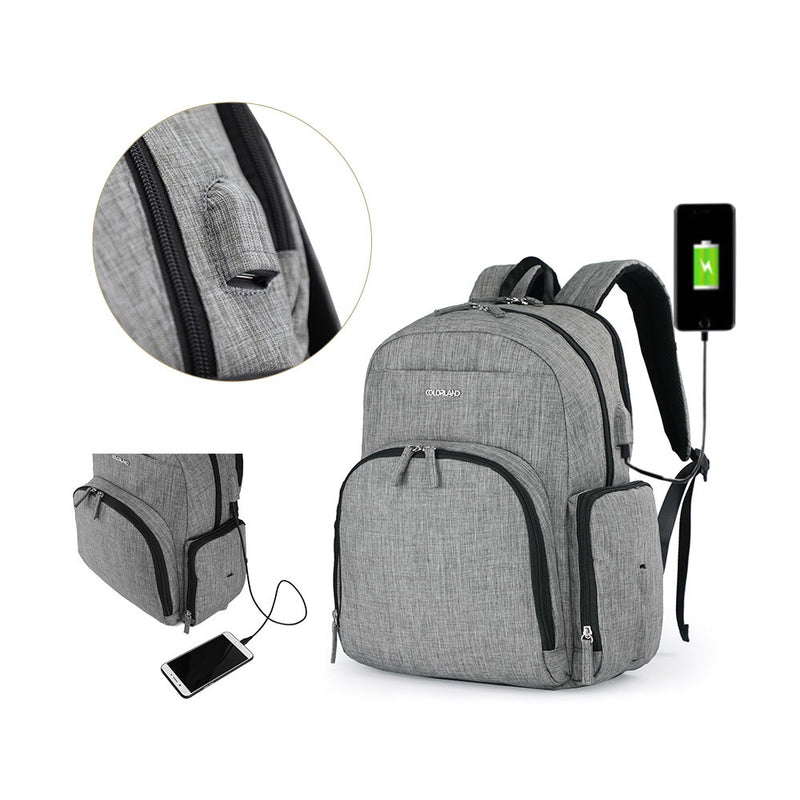 Colorland BP155-B Kate Baby Changing Backpack Grey