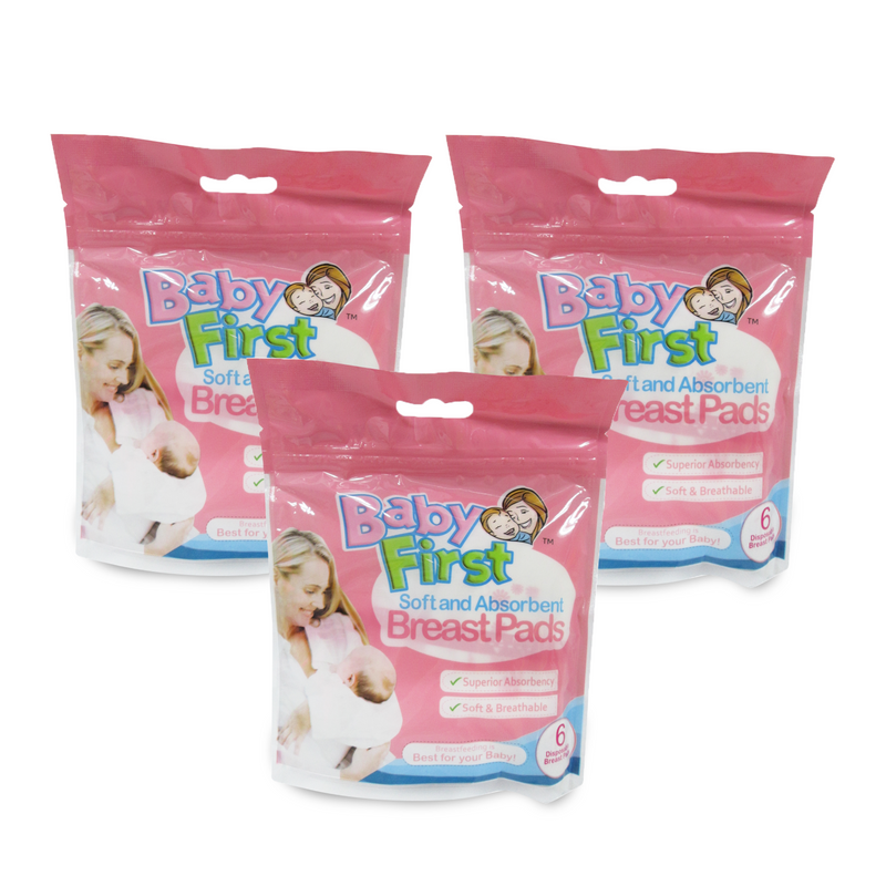 Baby First Breast Pads by 6 pads (Pack of 3)
