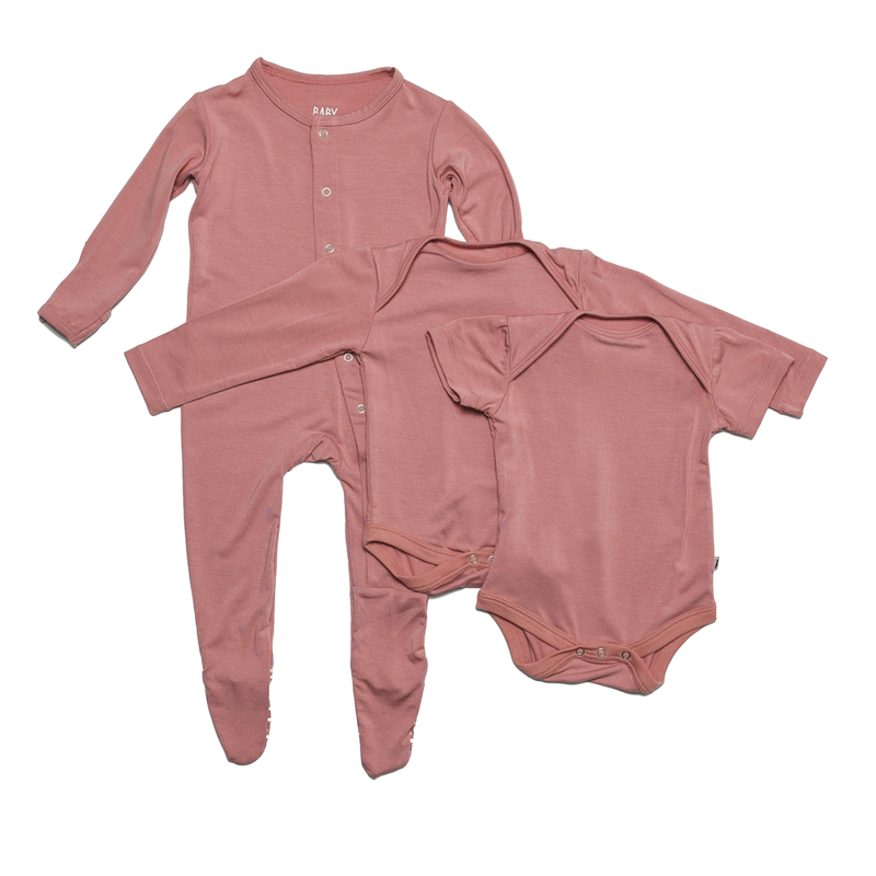 BabyStudio - Assorted 3pc Set (Short Sleeve, Long Sleeve, Footie Pajamas)