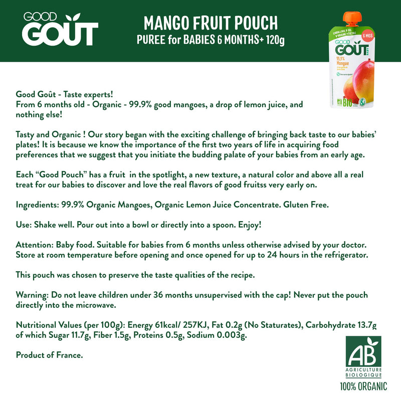 Good Goût  - Mango 120g (4 mos)