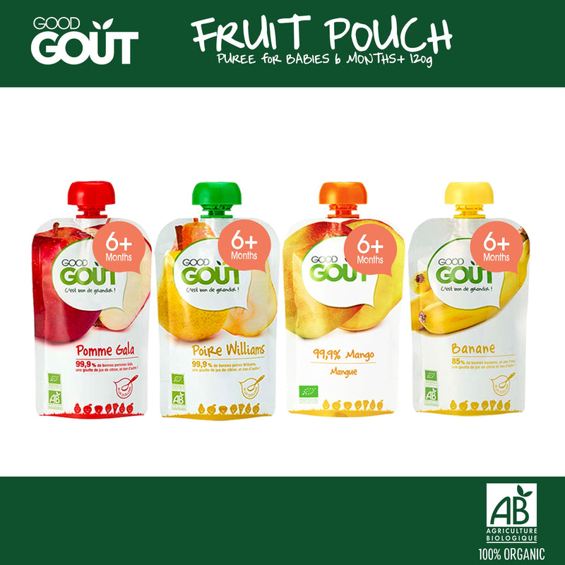 Good Goût  - Variety Pack 4x120g - Variety Fruits 4x120g (6 mos)