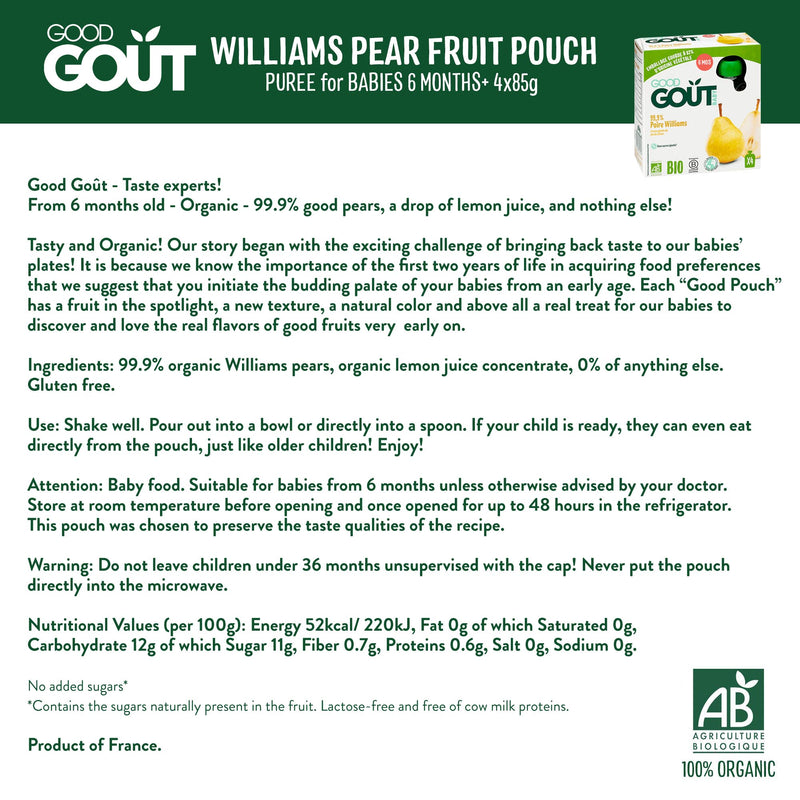 Good Goût  - Williams Pear 4x85g