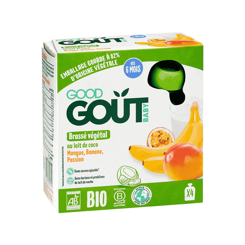 Good Goût  - Coconut Milk, Mango, Banana, Passion Fruit Non-Dairy Yogurt 4x85g