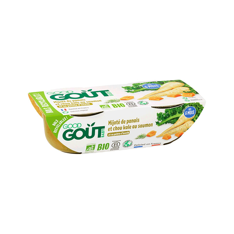 Good Goût  - Parsnip and Kale Stew with Salmon 2x190g (6mos) (Expiry: March 23, 2022)