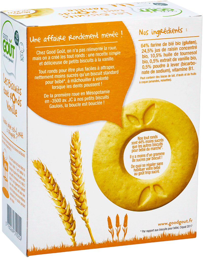 Good Goût  - All Round Biscuits with Vanilla 80g (10 mos)
