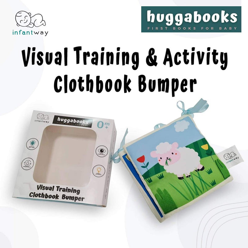 Huggabooks Visual Training and Activity Cloth Book Bumper