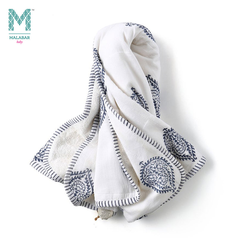 Malabar Baby Handmade Block-Printed Towels- Fort