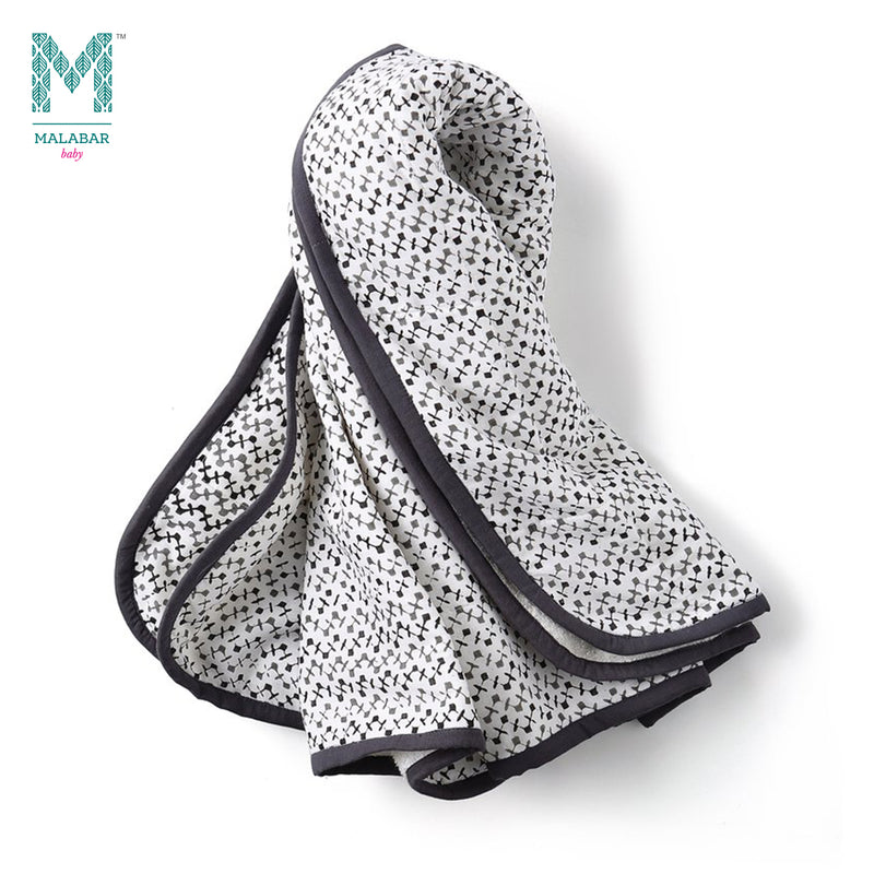 Malabar Baby Handmade Block-Printed Towels- Greenwich