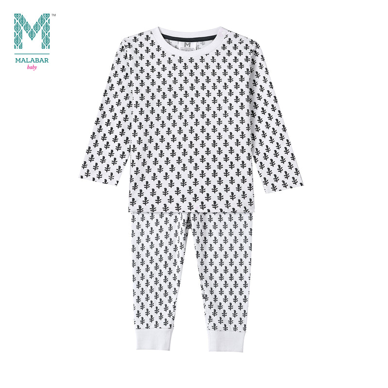 Malabar Baby Organic Knit Pajamas - Fort 6 to 12 months & 2 to 10 years old with FREE MASK