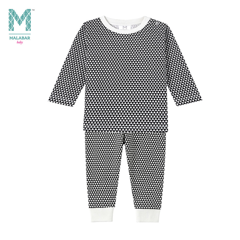 Malabar Baby Organic Knit Pajamas - Greenwich 6 to 12 months & 2 to 10 years old with FREE MASK