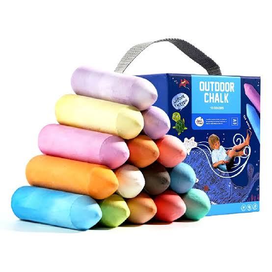 Washable Sidewalk Chalk - 15 Colors 20 Pieces Set