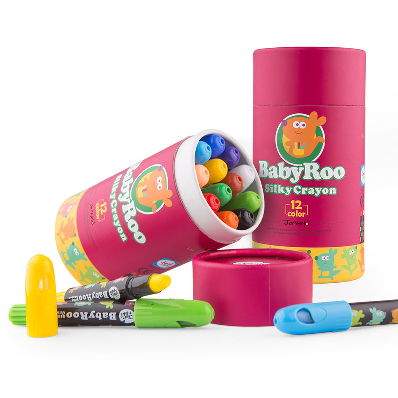 Silky Washable Crayon -Baby Roo 12 Colors