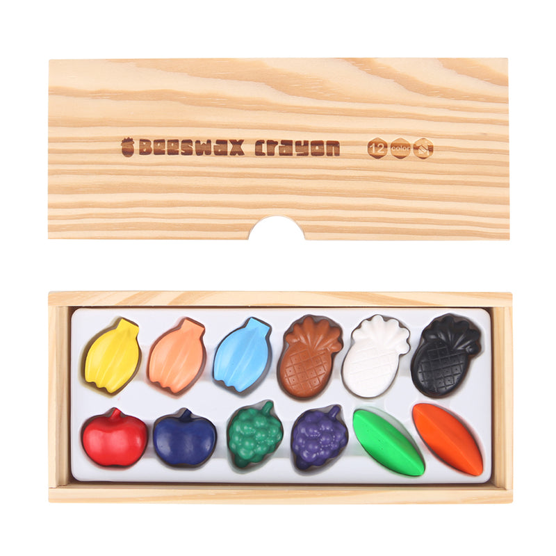Beeswax Crayon -Colorful Fruits 12 Colors