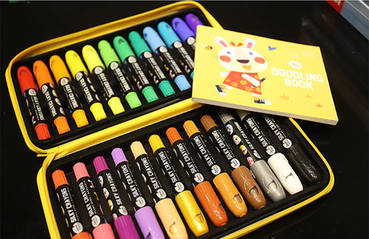 24 Colors Silky Crayon