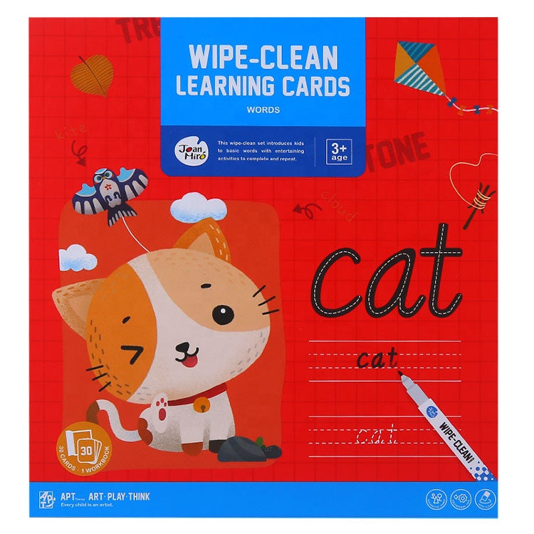 Wipe-clean learning cards