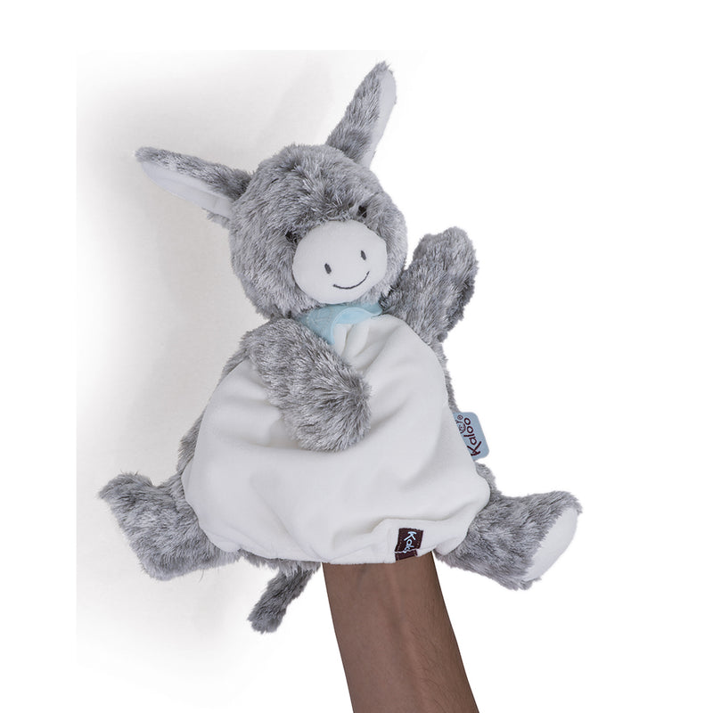 Les Amis - Donkey Doudou Puppet 30 Cm