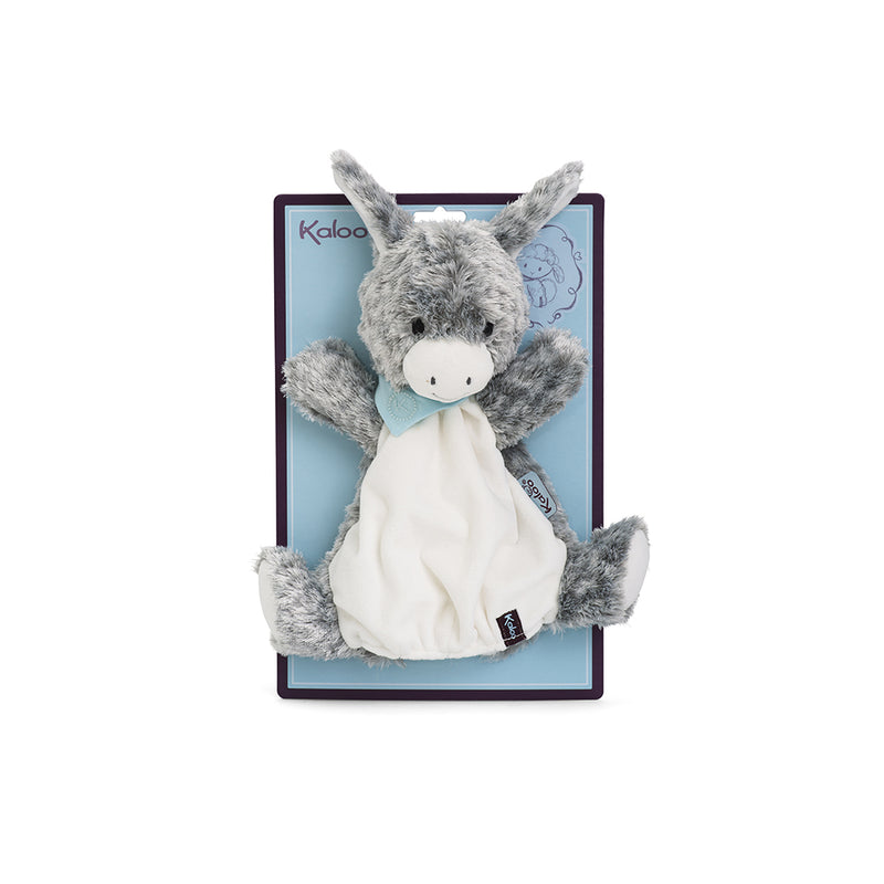 Les Amis - Donkey Doudou Puppet 30 Cm