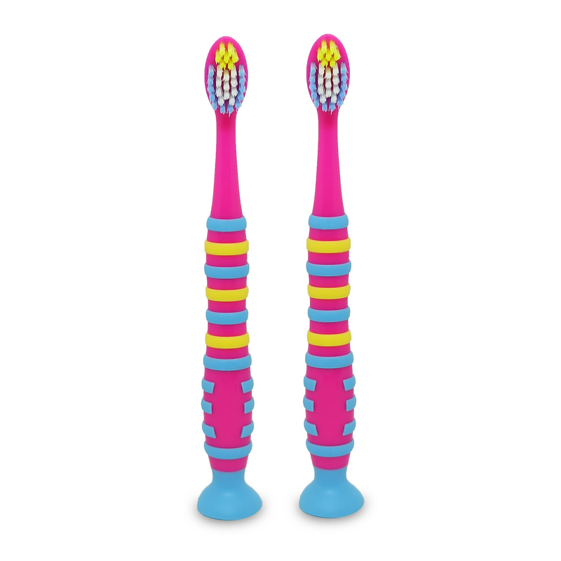 Baby First Kiddie Toothbrush with Rubber Suction Pack of 2  (5-7 years old)