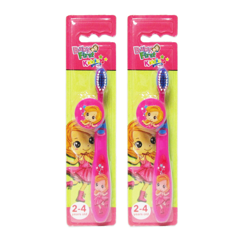 Baby First Kiddie Tweenies Toothbrush w/ cap - Pack of 2 (2-4 years old for Girls)