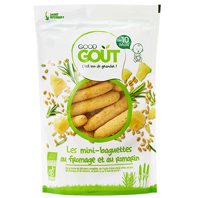 Good Goût  - Mini-Baguettes with Cheese and Rosemary 70g (10 mos)