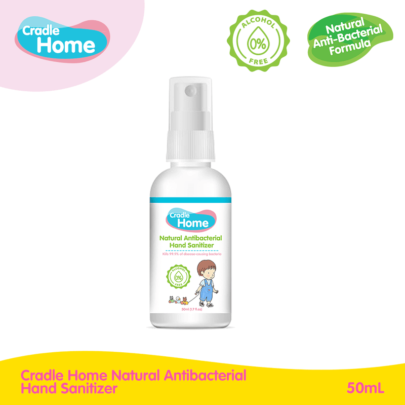 Cradle Home Natural Antibacterial Hand Sanitizer 50mL