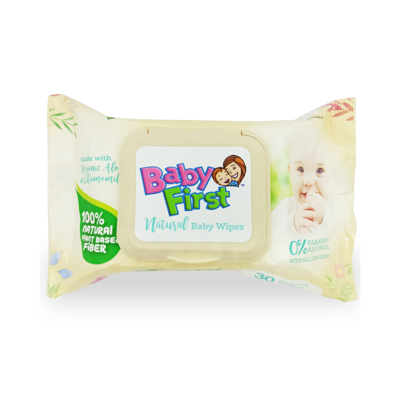 Baby First Natural Baby Wipes 30s