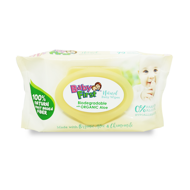 Baby First Natural Baby Wipes 72s