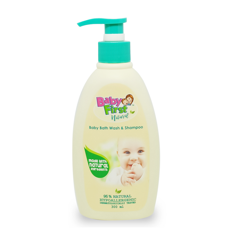 Baby First Naturals Refreshing 2-in-1 Baby Bath Wash & Shampoo 300ml (95% natural)