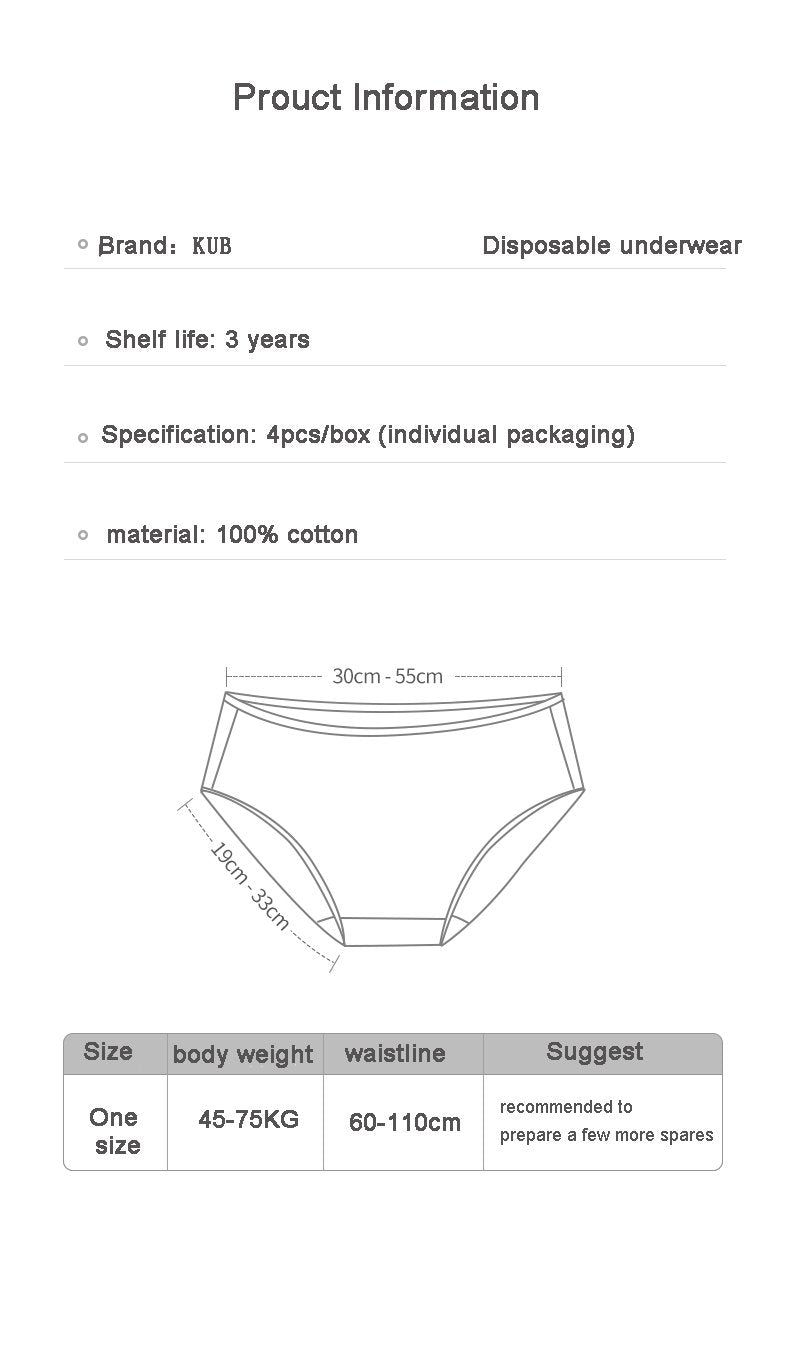 KUB Disposable Underwear