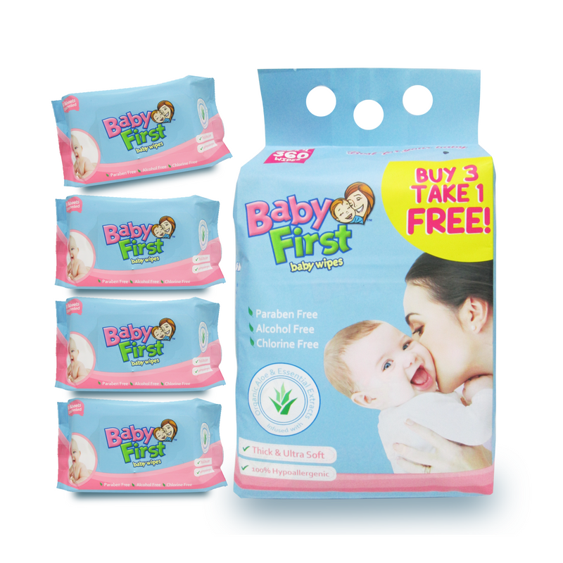 Baby First baby Wipes 90s (Buy 3+1 Free)