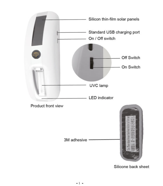 Health Guard UVC Smart Toilet Sterilizer LZ-M