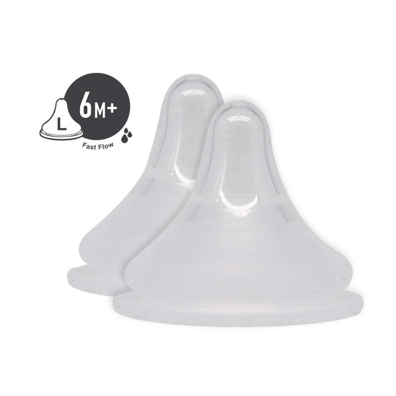 Silicone Feeding Nipples - Set of 2