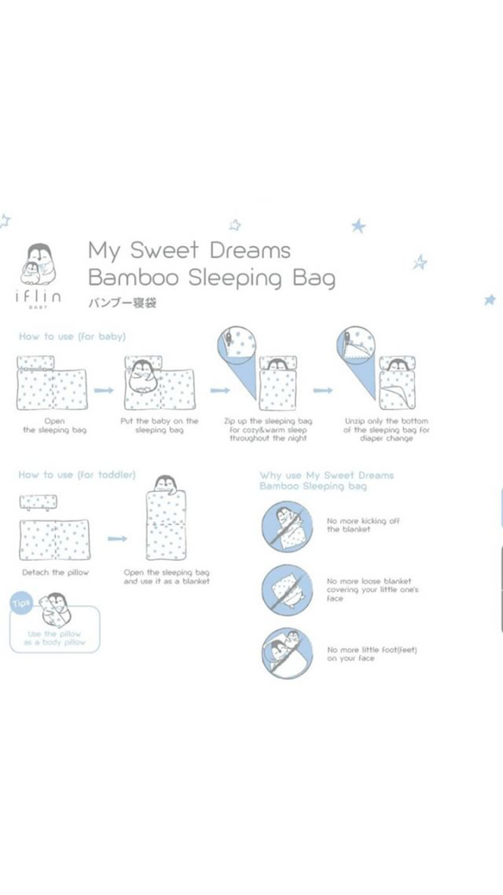 My Sweet Dreams Bamboo Sleeping Bag