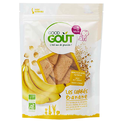 Good Goût  - Squares Banana 50g