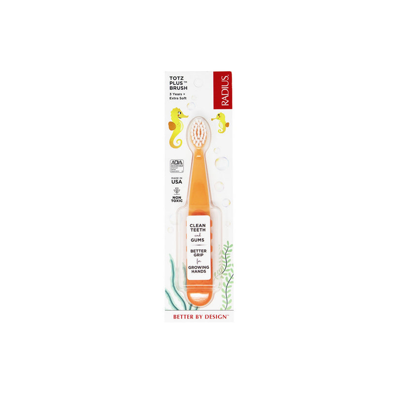 Totz Plus Brush (3 years+) - Peach/ Orange